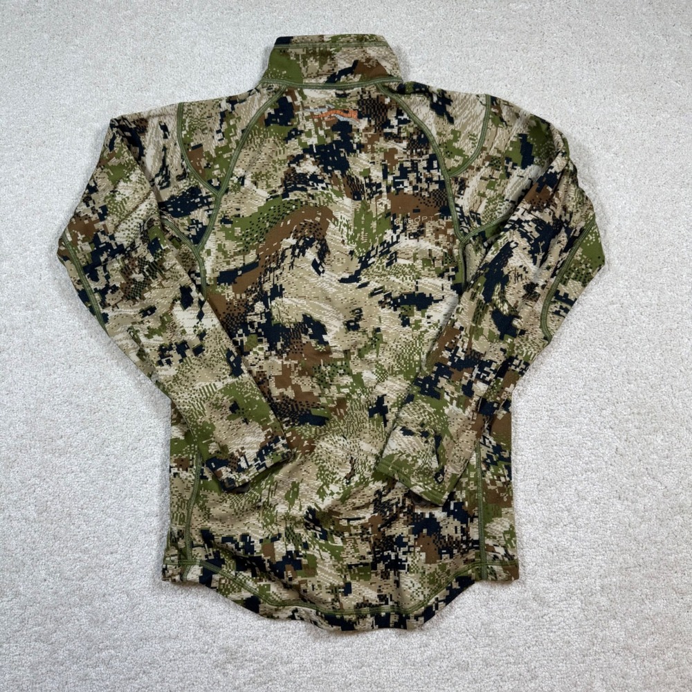 Sitka Core Heavyweight Zip-T Mens Medium Subalpine Camo 1/2 Zip Pullover 10036 - Picture 2 of 9